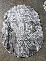 Килим сірий овальний 0.8x1.5 Туреччина