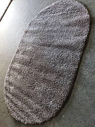 Ковер овальный бежевый 0.8х1.5 Турция прикроватный