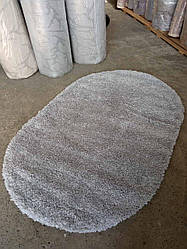 Килим ворсистий сірий 1х1.5 Туреччина овал