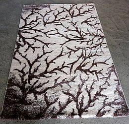 Килим ворсистий бежевий 1.6х2.4 Туреччина прямокутний