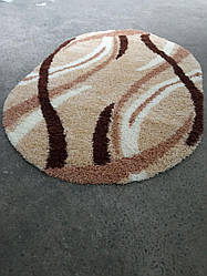 Килим бежевий овальний 2.5х3.5 Туреччина високоворсний