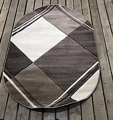 Килим овальний 0,7х1,1 бежевий Туреччина