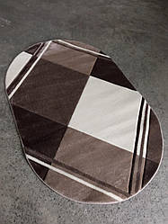 Килим рельєфнийй бежевий 2х3 Туреччина овал