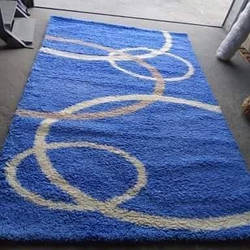 Килим високоворсний 2.5x5 Туреччина синій