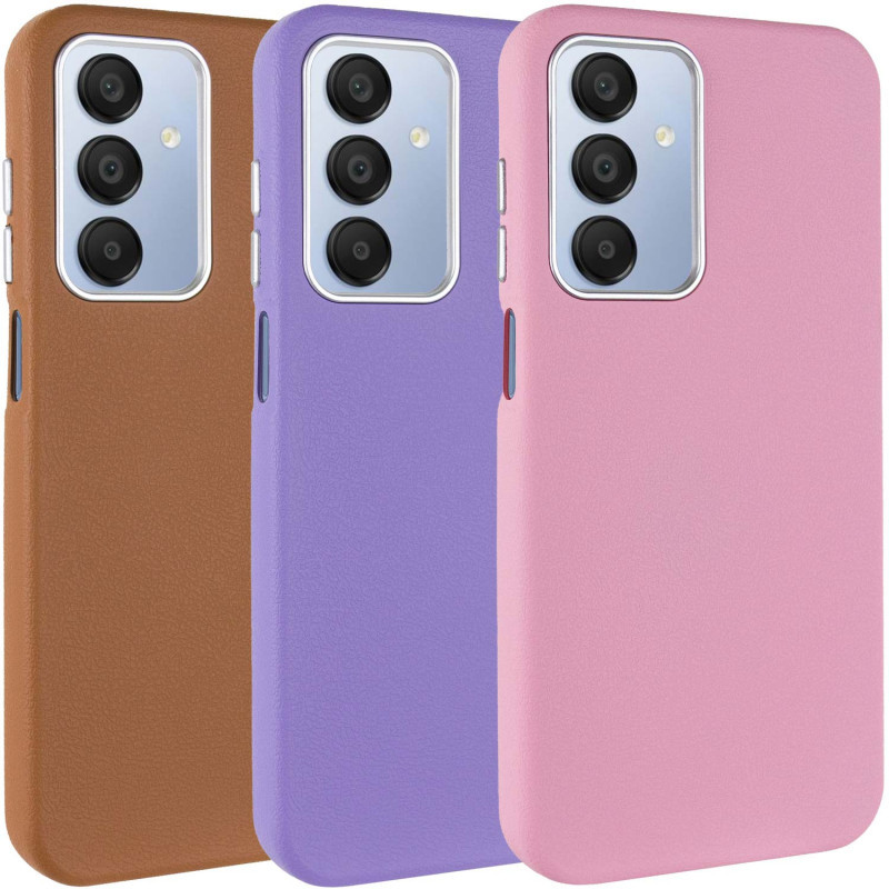 Шкіряний чохол Leather Case Metal Buttons для Samsung Galaxy A15 4G/5G / M15 5G, фото 1