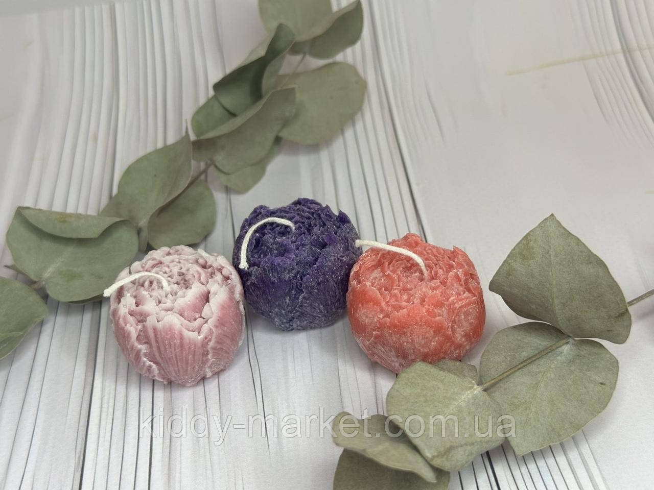 Свічка воскова Півонія бутон, фото 1