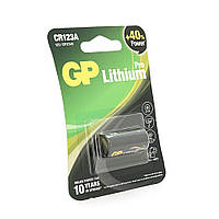 Батарейка літієва GP CR123A 2U1 1 шт у блістері ціна за блістер mayak