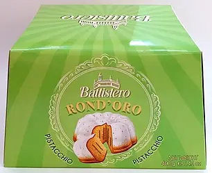 Battistero Rond’oro Pistacchio 400 г – різдвяний кекс з фісташковим кремом
