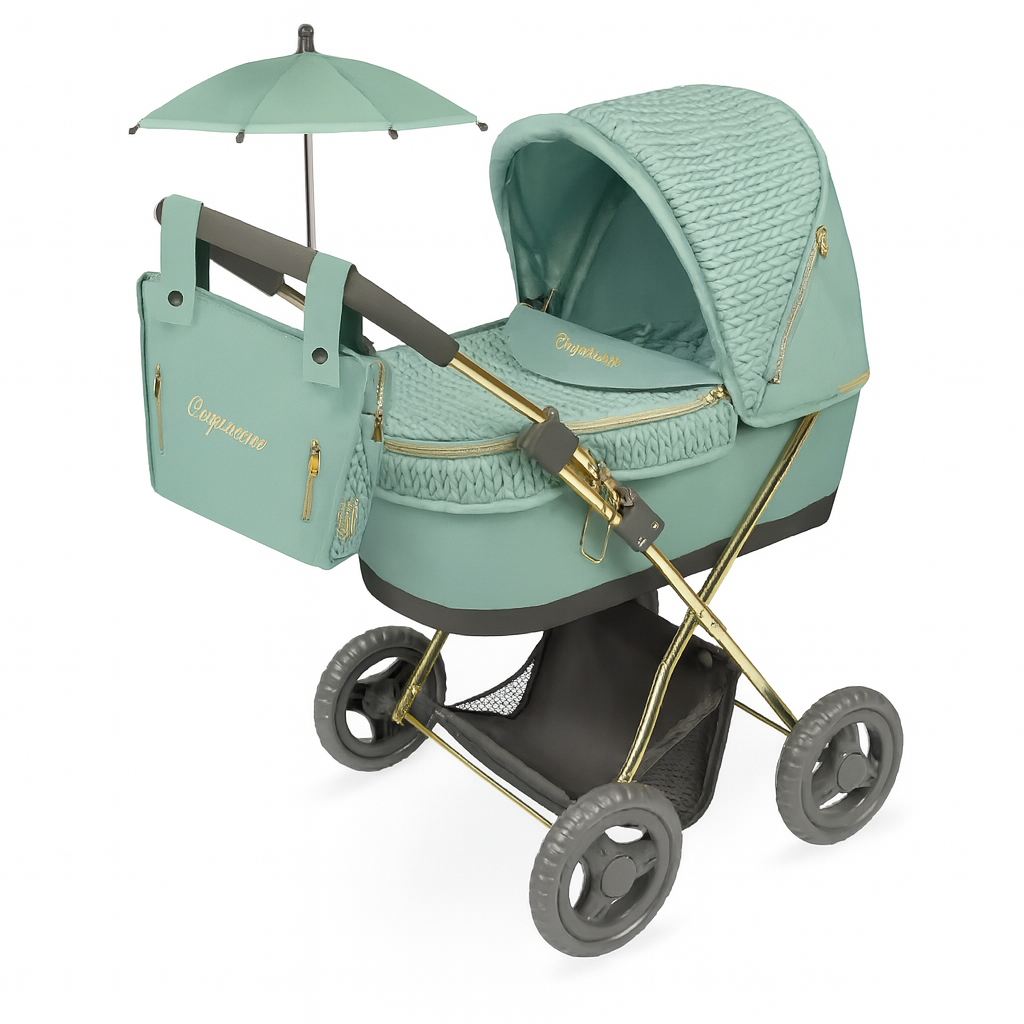 Коляска для ляльок DeCuevas Sophie з сумочкою та парасолькою, фото 1