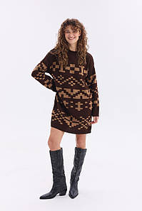 В'язана сукня «Олена» (шоколад)