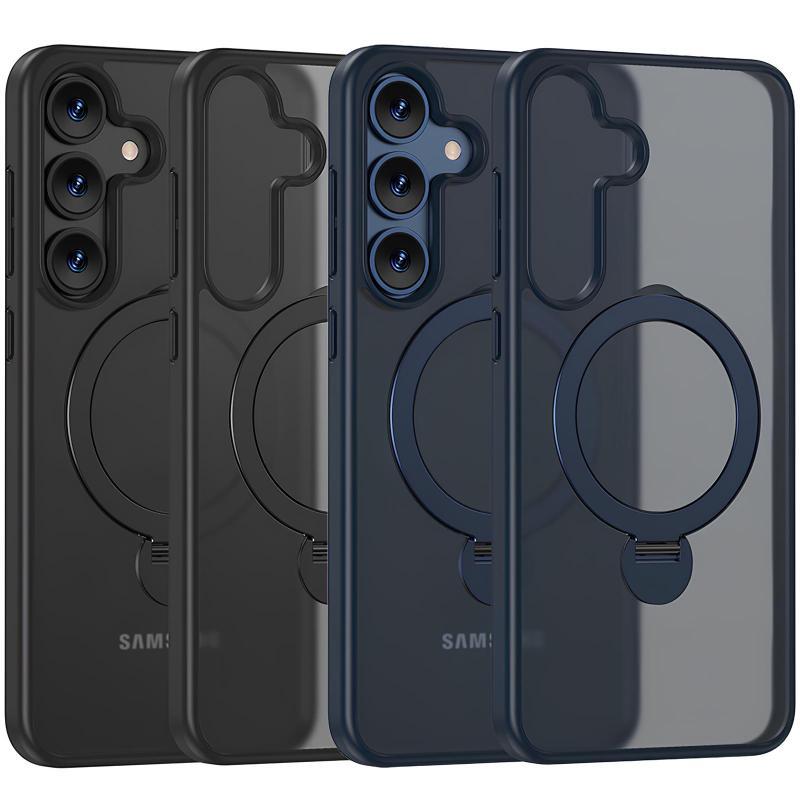 TPU+PC чохол MagSafe Colorful HQ Ring для Samsung Galaxy S25, фото 1