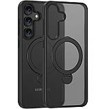 TPU+PC чохол MagSafe Colorful HQ Ring для Samsung Galaxy S25, фото 2