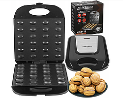 Електрична горішниця з антипригарним покриттям Kraft&Dele KD4116 форма для горішків  24 шт