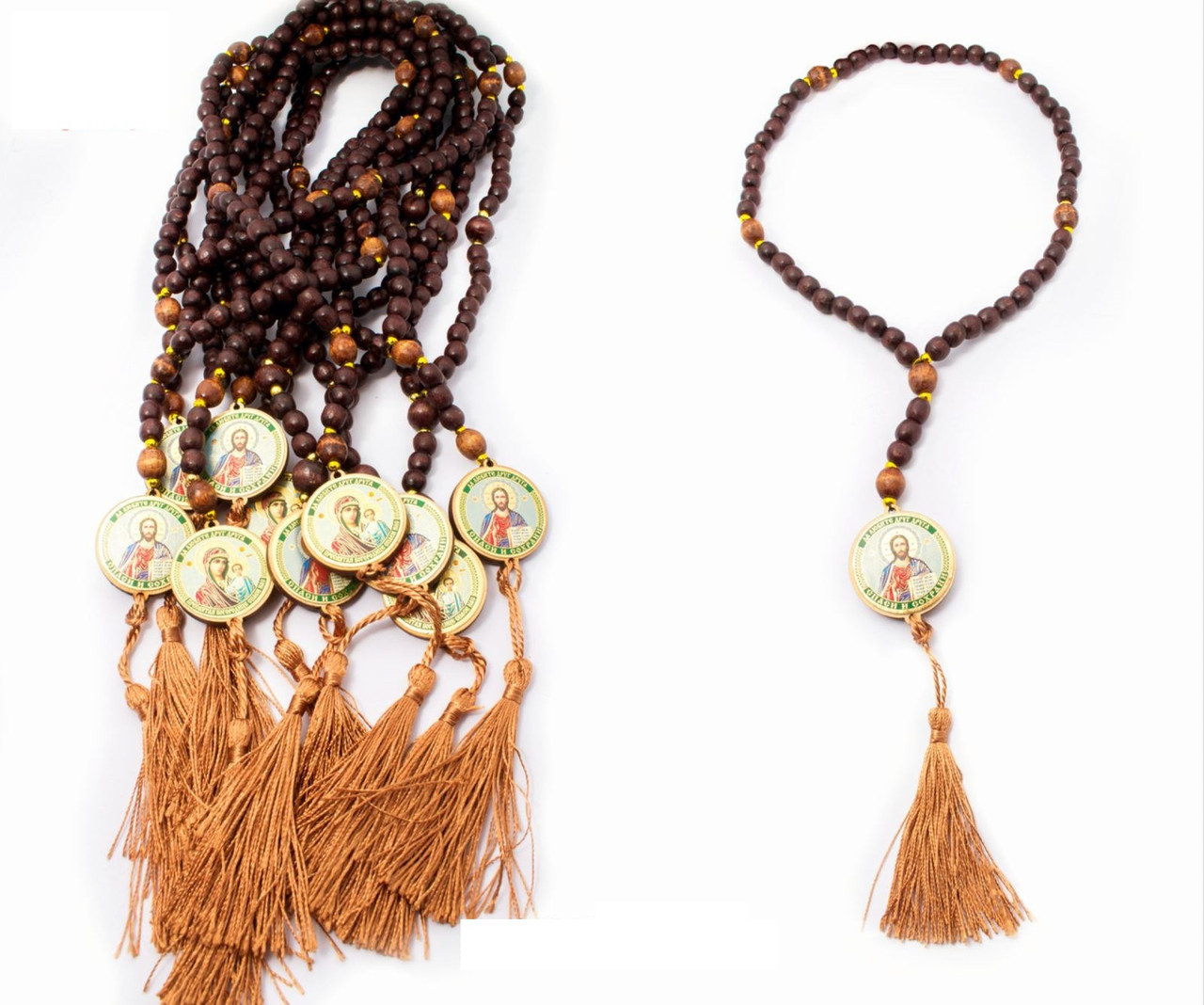 Чотки дерев'яні з іконкою