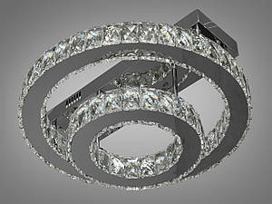 Люстра кришталь з пультом 45см  74W до  колір Хром 227672