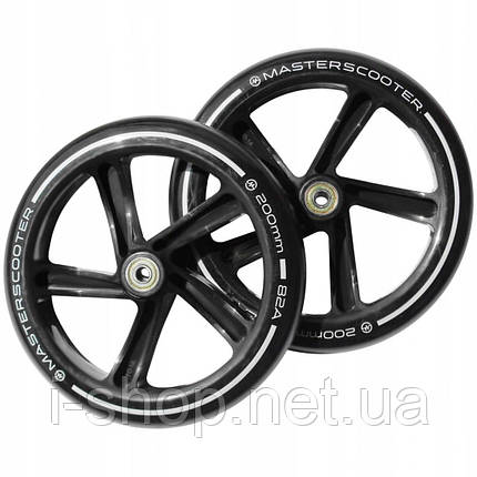 Колеса для самокатів 200 мм MASTER з підшипниками ABEC7 - 2 шт., фото 1