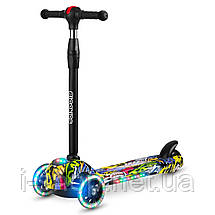 Самокат дитячий триколісний Ricokids Piko різнокольоровий, фото 2