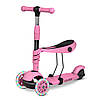 Самокат дитячий триколісний Ricokids Todi рожевий, фото 8