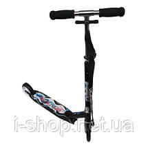 Самокат двоколісний Spartan X145, чорний, фото 2