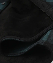 Чоловіча зимова куртка-сорочка з капюшоном у клітинку Green, фото 3