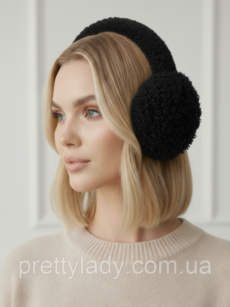 Хутряні навушники Lama Premium чорні