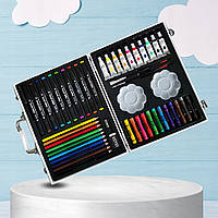 Набор для творчества в алюминиевом чемодане 001 68 предметов художественный набор для детей corvette