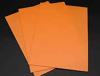 Фоаміран листовий А4 20*30 см Блідо-жовтогарячий 17IK-7119 з клеєм