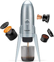 Портативна кавоварка 3 в 1 Capadeli ME2209 Gray