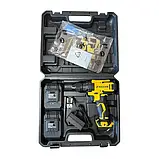 Акумуляторний шуруповерт-дриль Li-Ion 21 В 2х2 Ач Zegor CDP-21 акумуляторний шуруповерт з металевим патроном, фото 6