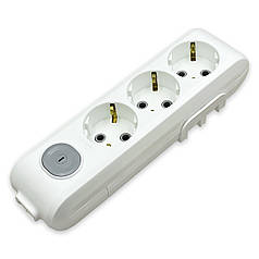 Колодка Viko Multi-let 3 гнізда із заземленням та кнопкою (90118300)