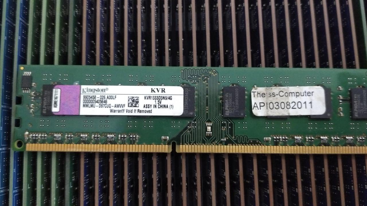 4GB DDR3 1333MHz Kingston PC3 10600U 2Rx8 RAM  KVR1333D3N9/4G Оперативна пам'ять, фото 1