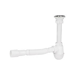 Сифон для раковини Lidz (WHI) LU06 колбовий (вихід 50 мм)