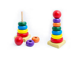 Дитяча дерев'яна піраміда