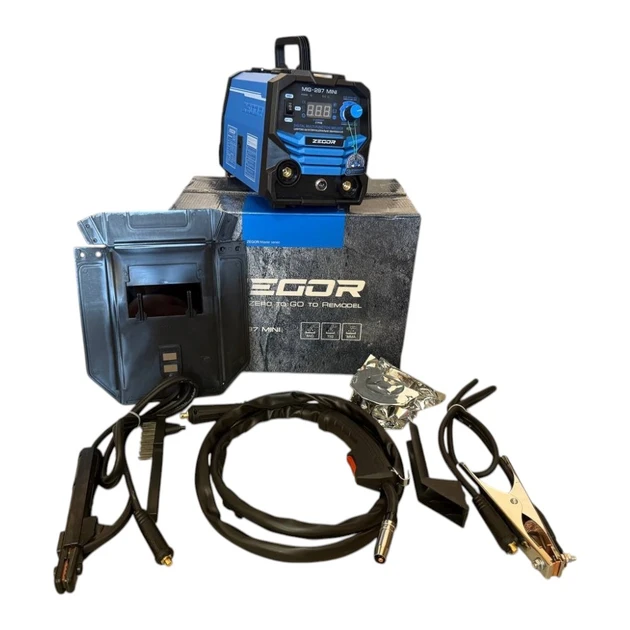 Зварювальний інверторний напівавтомат MIG/MMA/TIG 20–300 А IGBT Zegor MIG-297 MINI компактний зварювальний апарат, фото 1
