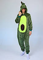 Кигуруми авокадо зеленый пижама для взрослых мужчин kigurumi на молнии (1146))