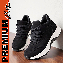 Жіночі демісезонні осінні черевики кросівки на байці, кросівки снікерси жіночі осінні на байці