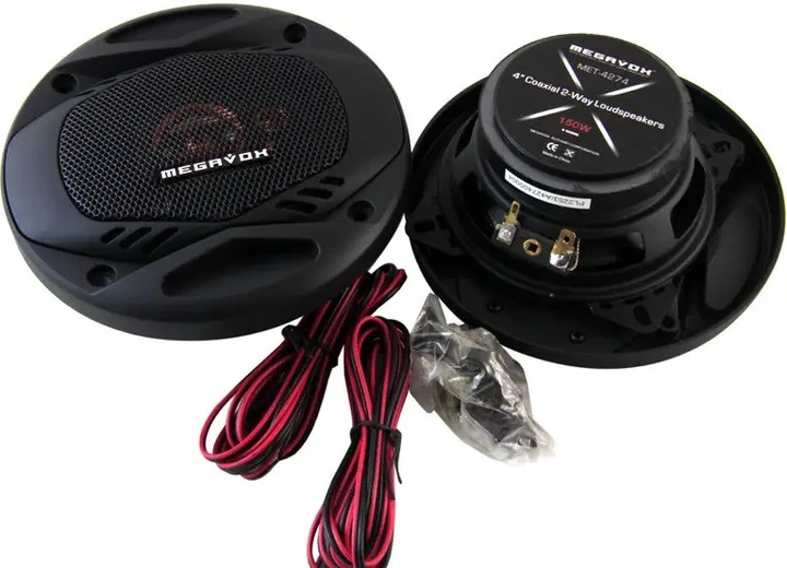 Автомобільна акустика MEGAVOX MET-4274 – 10 см коаксіальні динаміки 150Вт (2-смугові)