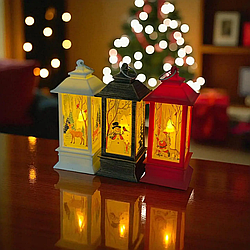 Новорічний LED-нічник «Казковий ліхтар» 13 см на батарейках