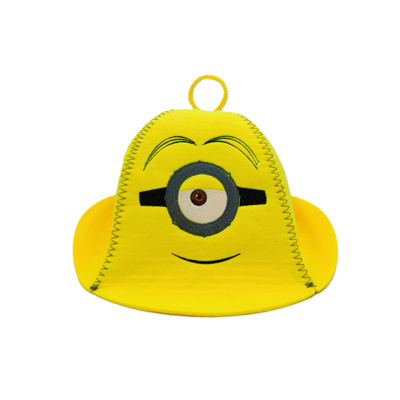 Банна шапка Luxyart "Посіпака" штучне хутро жовтий (XL-469), фото 1