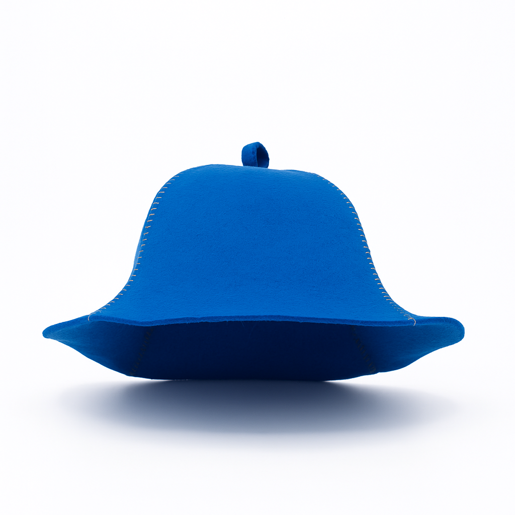 Шапка для лазні Luxyart "Ковпак" синій фетр (XL-016), фото 1