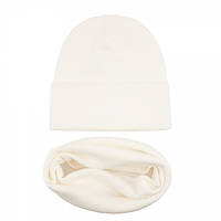 Шапка зі снудом Luxyart унісекс розмір 50-60 білий (TL-314)