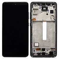 Дисплей Samsung A52s A528 чорний Екран з сенсором (модуль) Incell + рамка