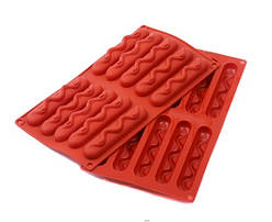 Форма силіконова Профі Шоко-Батоно 123х28 мм 10 комірок