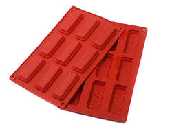 Форма силіконова Профі Хвиля 8х3,9 мм 9 комірок