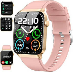 Donerton T50S - Смарт годинник для жінок 1,85 дюйма, відповідь/здійснення дзвінків, IP68