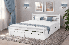 Дерев'яне ліжко Глорія з масиву сосни з ламелями, фото 5