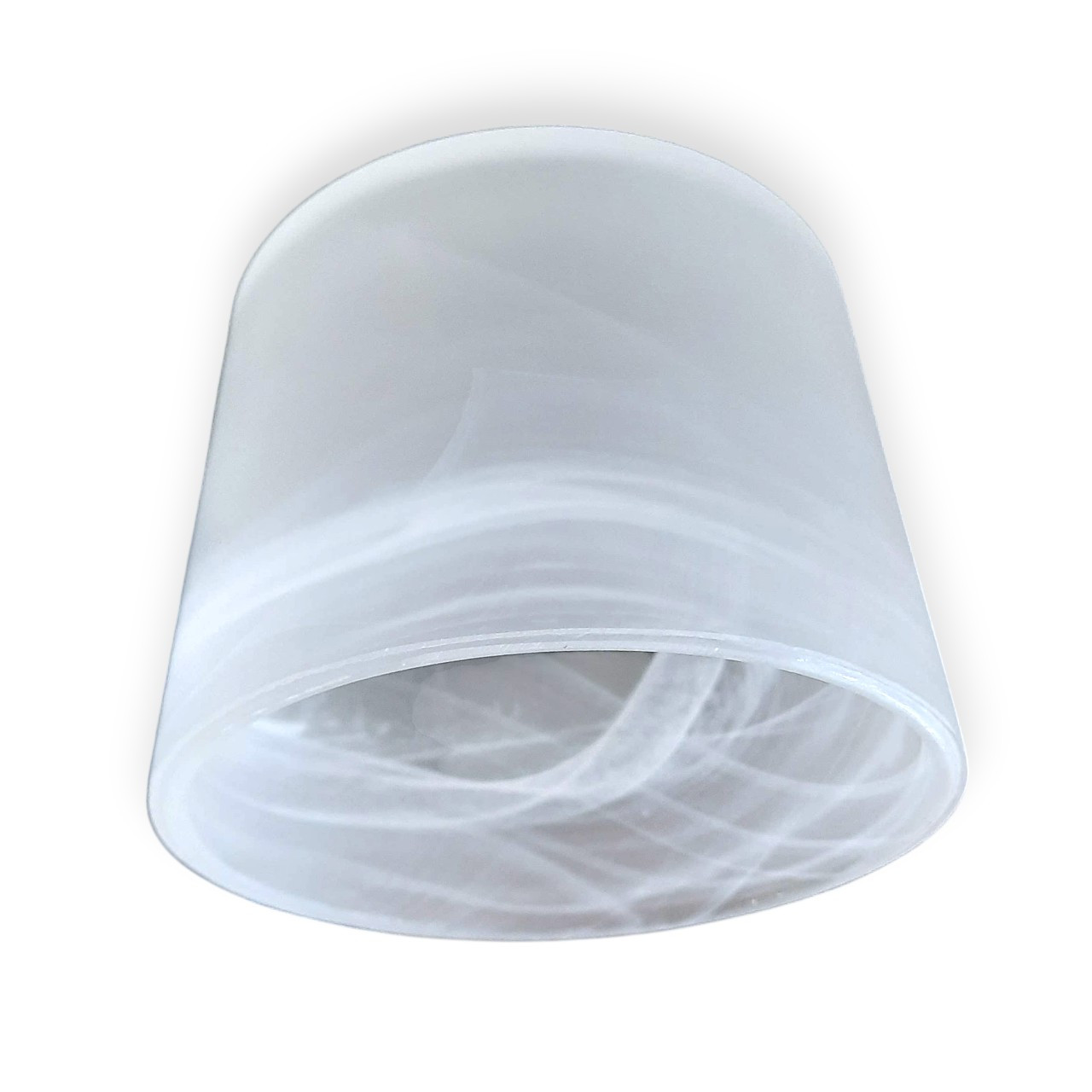 Плафон для люстри білий скляний для стельових та підвісних світильників Е27