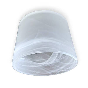 Плафон для люстри білий скляний для стельових та підвісних світильників Е27