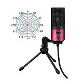 Мікрофон Fifine K669B, USB, кардіоїдний, чорний, для стрімів та запису звуку, фото 3