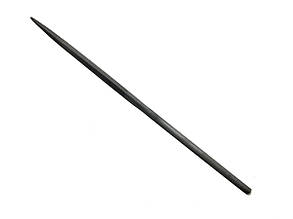 Надфіль чорний тригранний полотно без ручки (KM-0031) 160 мм